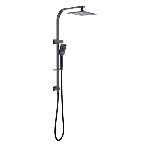 Qube 2 in 1 Shower with Rail Matte Black