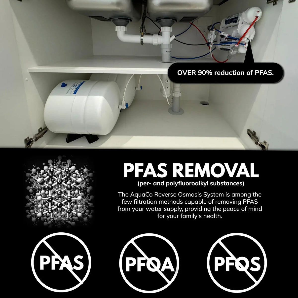 AquaCo SEV17 Whole House Water Softener with Advanced PFAS Filtration & ROCOMP Reverse Osmosis