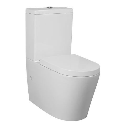 Fully Installed Aurora Rimless Back to Wall Toilet Suite