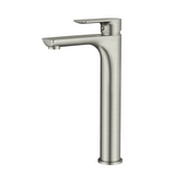 Kara High Rise Basin Mixer Brushed Nickel