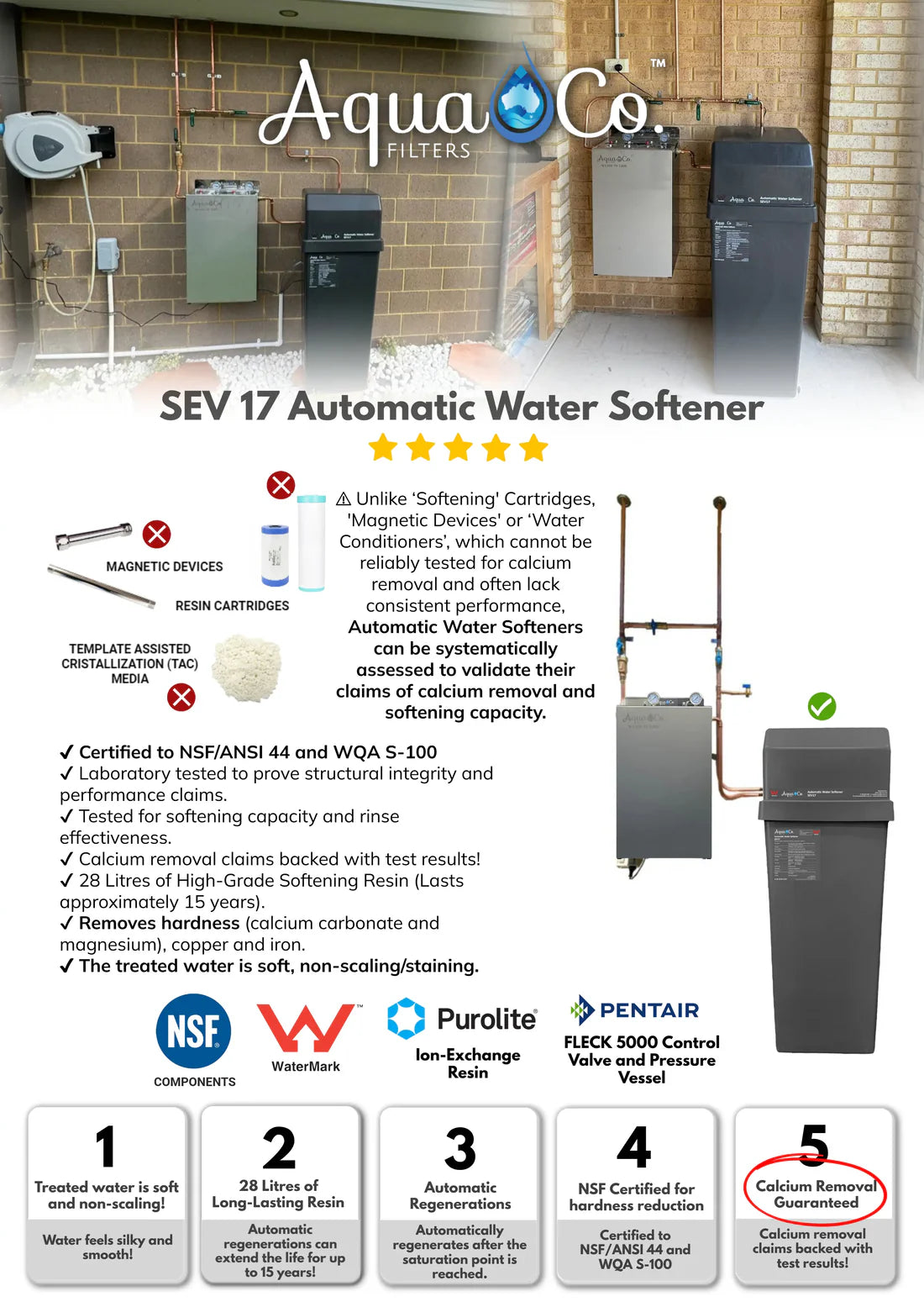 Water Softening Filter System SEV17 with Classic Pre-Filtration