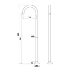 Levier Floor Standing Bath Filler