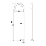 Levier Floor Standing Bath Filler