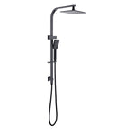 Qube 2 in 1 Shower with Rail Matte Black