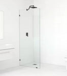 Matte Black Belle Fixed Walk in Panel