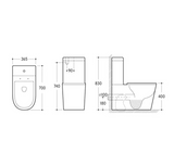Fully Installed Bigfoot Back to Wall Toilet Suite