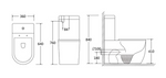 Fully Installed Tornado Back to Wall Toilet Suite