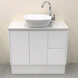 Mishu Gloss White Vanity