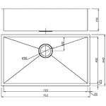 Square Undermount Sink 720R