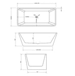 Victoria Back to Wall Free Standing Bath