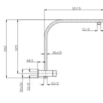 Qube 2 in 1 Shower