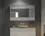 1000 Mirror Cabinet with Shelf White Gloss