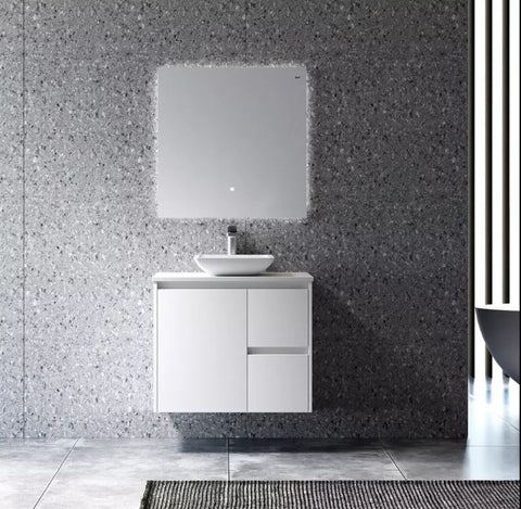 Maya Gloss White Wall Hung Vanity 750mm