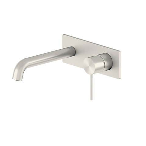Levier Wall Basin/Bath Mixer Brushed Nickel