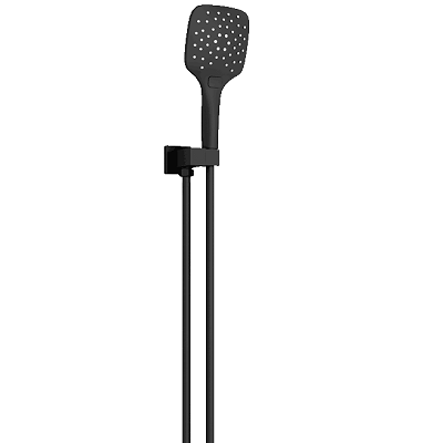 Qube Shower on Bracket Matte Black