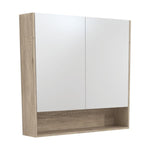 900 Mirror Cabinet with Shelf Medium Oak