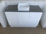 Mishu Gloss White Vanity