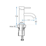 Levier Basin Mixer Brushed Brass