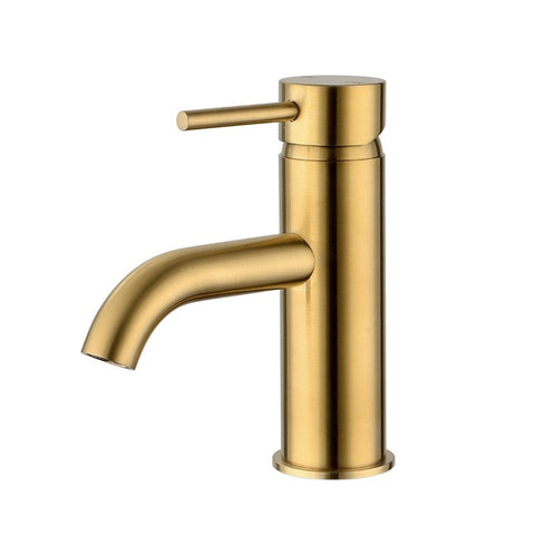 Levier Basin Mixer Brushed Brass