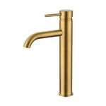 Levier High Rise Basin Mixer Brushed Brass